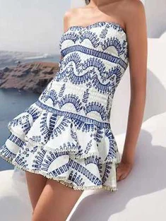 Ble - blan enprime bretèl mini rad